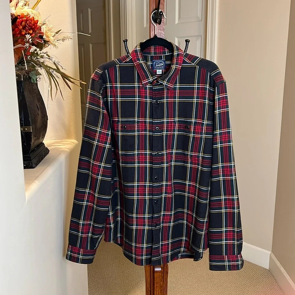 J Crew New York Sportsmen's Outfitter Plaid Shirt Size L